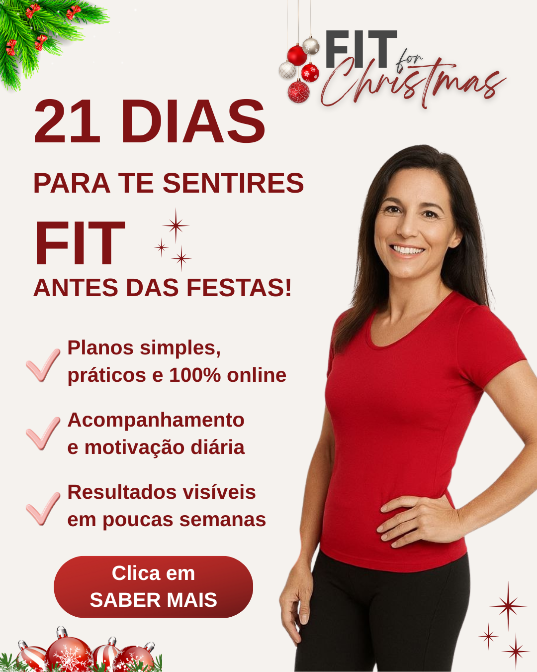 Anúncio "Fit for Christmas"